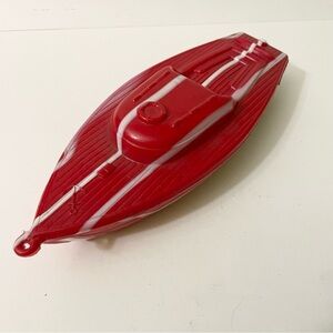 Vintage Reliable Toys Red Plastic Boat